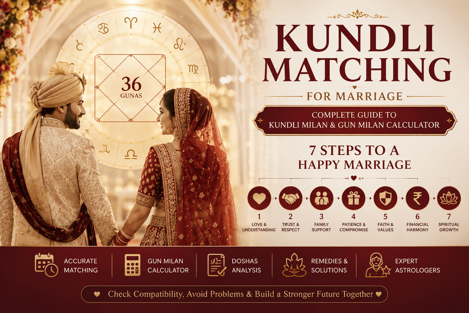 Kundli Matching for Marriage: Complete Guide to Kundli Milan & Gun Milan Calculator 